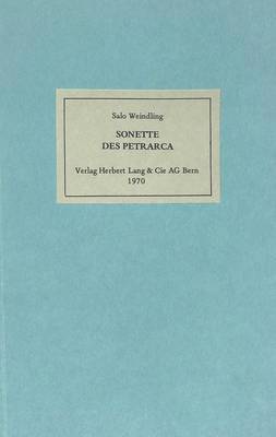 Sonette Des Petrarca 1