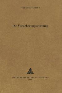 bokomslag Die Versicherungswerbung