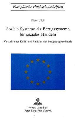 bokomslag Soziale Systeme ALS Bezugssysteme Fuer Soziales Handeln