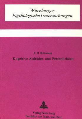 bokomslag Kognitive Attitueden Und Persoenlichkeit