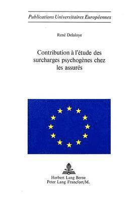 bokomslag Contribution  l'tude Des Surcharges Psychognes Chez Les Assurs