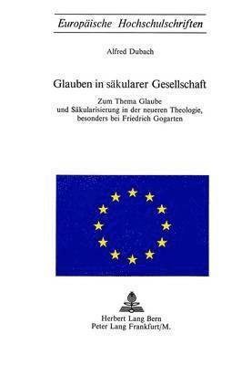 bokomslag Glauben in Saekularer Gesellschaft