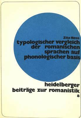 bokomslag Typologischer Vergleich Der Romanischen Sprachen Auf Phonologischer Basis