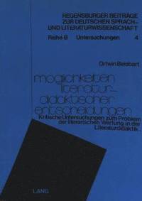 bokomslag Moeglichkeiten Literaturdidaktischer Entscheidungen
