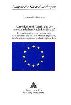 bokomslag Ausschluss Und Austritt Aus Der Personalistischen Kapitalgesellschaft