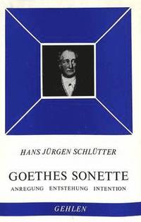 bokomslag Goethes Sonette