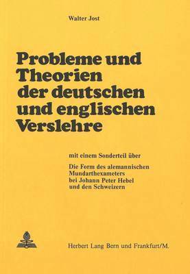 bokomslag Probleme Und Theorien Der Deutschen Und Englischen Verslehre