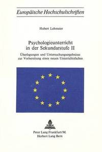 bokomslag Psychologieunterricht in Der Sekundarstufe II