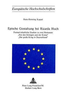 bokomslag Epische Gestaltung Bei Ricarda Huch