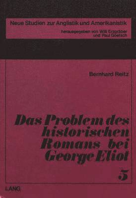 bokomslag Das Problem Des Historischen Romans Bei George Eliot