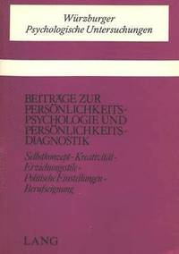 bokomslag Beitraege Zur Persoenlichkeitspsychologie Und Persoenlichkeitsdiagnostik