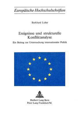 bokomslag Ereignisse Und Strukturelle Konfliktanalyse