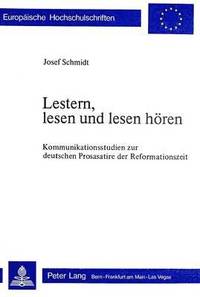 bokomslag Lestern, Lesen Und Lesen Hoeren