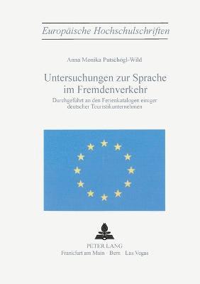 bokomslag Untersuchungen zur Sprache im Fremdenverkehr