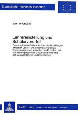 bokomslag Lehrereinstellung Und Schuelervorurteil