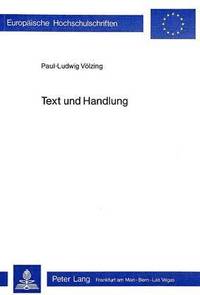 bokomslag Text Und Handlung