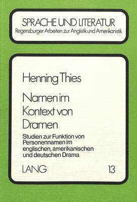 Namen Im Kontext Von Dramen 1