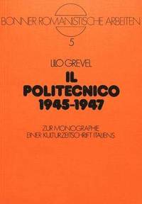 bokomslag Il Politecnico 1945-1947