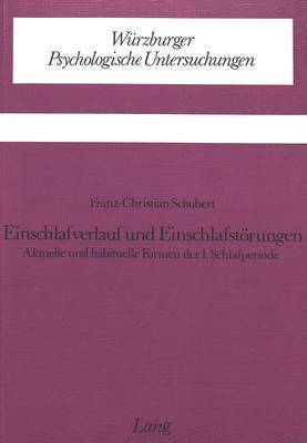 bokomslag Einschlafverlauf Und Einschlafstoerungen