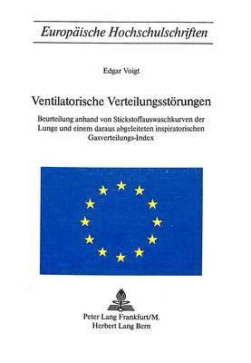 bokomslag Ventilatorische Verteilungsstoerungen