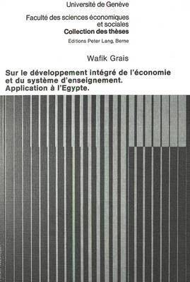 bokomslag Sur Le Dveloppement Intgr de l'conomie Et Du Systme d'Enseignement- Application  l'Egypte