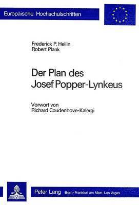 bokomslag Der Plan Des Josef Popper-Lynkeus