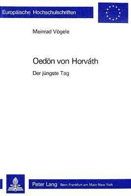 bokomslag Oedoen Von Horvth: Der Juengste Tag
