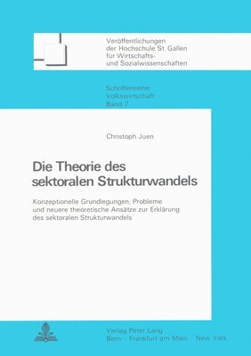 bokomslag Die Theorie Des Sektoralen Strukturwandels