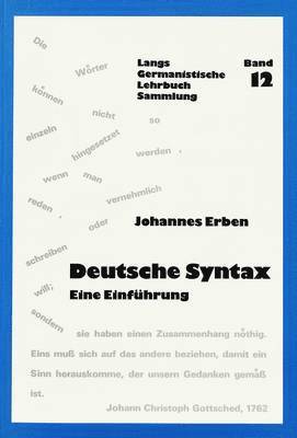Johannes Erben, Hans-Gert Roloff - Deutsche Syntax, Häftad