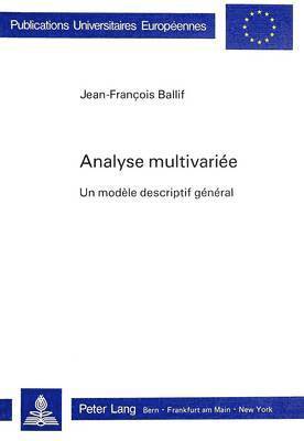 Analyse Multivarie 1