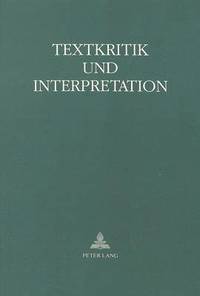 bokomslag Textkritik Und Interpretation