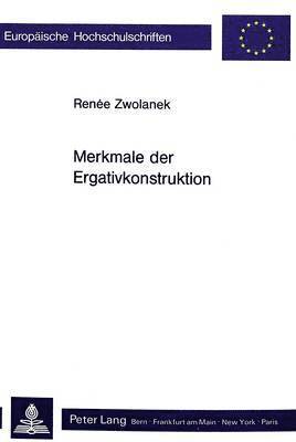 bokomslag Merkmale Der Ergativkonstruktion