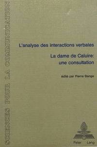 bokomslag L'Analyse Des Interactions Verbales - La Dame de Caluire - Une Consultation