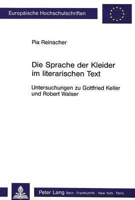 Die Sprache Der Kleider Im Literarischen Text 1