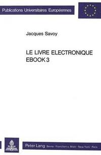 bokomslag Le Livre lectronique Ebook3