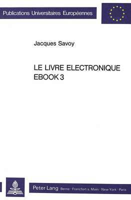 Le Livre lectronique Ebook3 1