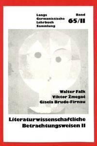 bokomslag Literaturwissenschaftliche Betrachtungsweisen, Bd. II