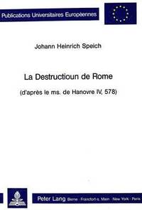 bokomslag La Destructioun de Rome