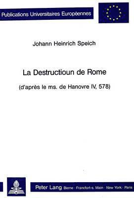 La Destructioun de Rome 1