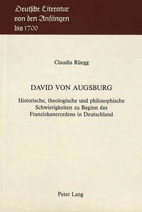 bokomslag David Von Augsburg
