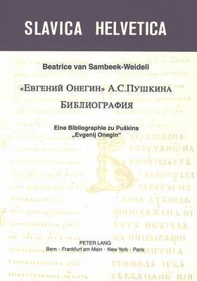 bokomslag Evgenij Onegin A. S. Puskina. Bibliografija