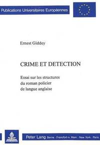 bokomslag Crime Et Dtection