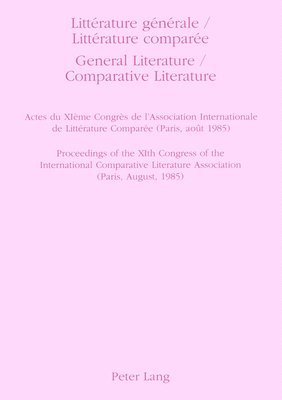 General Literature, Comparative Literature 1