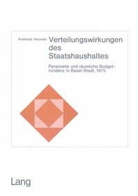 bokomslag Verteilungswirkungen Des Staatshaushaltes