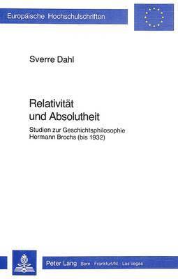 bokomslag Relativitaet Und Absolutheit