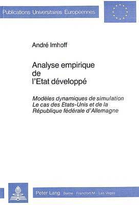 bokomslag Analyse Empirique de l'tat Dvelopp