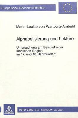 bokomslag Alphabetisierung Und Lektuere