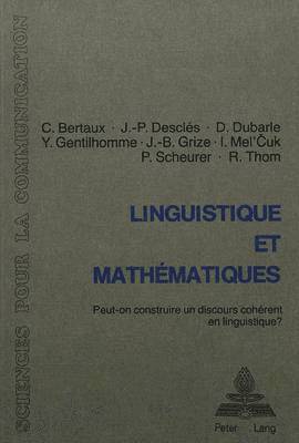 bokomslag Linguistique Et Mathmatiques