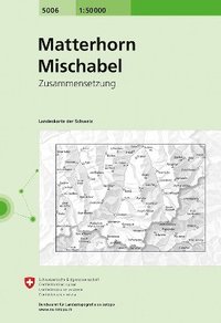 bokomslag Swisstopo 1 : 50 000 Matterhorn Mischabel
