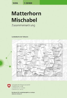 bokomslag Swisstopo 1 : 50 000 Matterhorn Mischabel